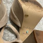 Gianni Bini  x‎ Venita Aspen Sienna Taupe Suede Platform Dress Sandals Photo 7