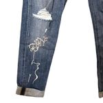 joe's jeans JOE'S JEAN Gessa Blue Distressed Floral Slouched Slim Denim Sz 26 Photo 2