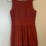 Peruvian Connection  Dress Burnt Orange/ Rust Textured Knit Sleeveless Sz L GUC Photo 0