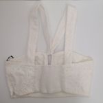 ZARA NEW‼️ WOMAN SS23 OYSTER WHITE EMBROIDERED TOP Size XS Photo 7