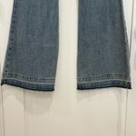 Love Shack Fancy  Kala Flare Jeans High Rise Bow Detail Montauk Blue Size 25 New Photo 9