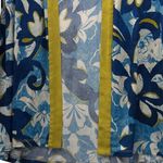 Susan Graver  Floral Cardigan Blue Large Photo 4