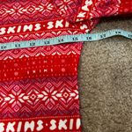 SKIMS  Logo Plush Red Pointelle Lounge Set Henley Top and Pants Photo 6