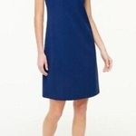 J.Crew  Ruffle Neck Suiting Dress Navy US 6 Classic Office Cocktail US 6 NWT Photo 0