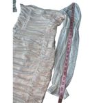 BCBGeneration Metallic Dot Long Sleeve Ruched Dress in Color Champagne Photo 10