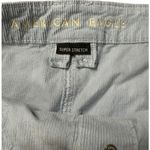 American Eagle Super High Rise A Line Corduroy Blue Button Skirt Size 16 Photo 1