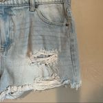 No Boundaries Nobo High Rise Distressed Denim Raw Hem Shorts Photo 2
