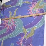 VTG'80s Bill Tice Swim Cover Maxi Side Slit Mumu Gown Sheer Geometric Petite Sm Size undefined Photo 4