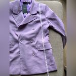LIONESS Women’s Lilac Oversized Double Breasted Blazer Jacket Size M NWT Photo 2