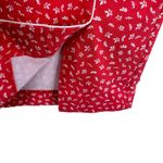 Margaret M Coral White Floral Pencil Skirt Medium Pink Photo 2