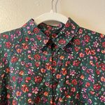 Liz Sport Vintage Dark Floral Whimsical Whimsigoth Button Up M Relaxed Novelty Print Boho Photo 4