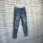 Tinseltown  Skinny Jeans High Rise Distressed Light Wash Women’s 7 Yin-Yang Y2K Photo 1