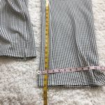 Nine West π high rise wide leg knit gingham jacquard pull on pants black white Photo 4