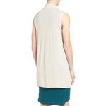 Halogen Cashmere Wool Blend Sleeveless Cardigan sweater S Photo 5