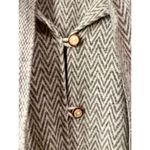 American Vintage Vintage Wool Cape Poncho Fringe with Scarf One Size Taupe Beige Photo 4