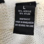 Player Gold Cowl Neck Belted Sweater Cream Large Photo 3