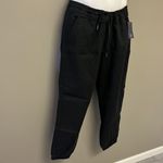 Gap Black Women’s Pull On Cargo Twill Joggers with Drawstrings and Back Pockets- Photo 2