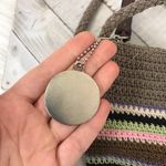 Rosetti  Vintage Woven Knit Crossbody Striped Bag w Charm Photo 6