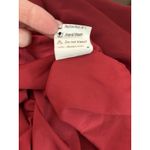 ANRABESS Maxi Dress XL Maroon Sheer Lined Slit‎ Dolman 3/4 Sleeve Elastic Waist Red Photo 13