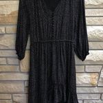 Joie  Alithea Polka Dot Heart Print Blouson A-line Midi Dress Asymmetrical Photo 9