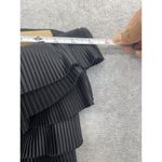 EXPRESS  Women's Dress Tiered Pleated Ruffled Size 6 Strapless Solid Black Sheath Photo 10