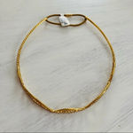 Anthropologie Jennifer Behr Elisabetta Tiara 12K Plated Gold Photo 6