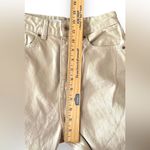 ZARA  High Waisted Mom jeans Tan raw hem sz 2 Photo 7