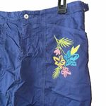 Fresh Produce  Moonlight Blue FLORAL Stretch CRUISER SKORT Skirt Small Photo 1