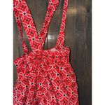 Nashville Red Paisley Print Skirt Vintage‎ Retro Style Large Photo 4