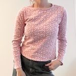 Gap Vintage  Pink Floral Long Sleeve Tee Photo 0