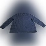 Vintage Fall Autumn Thanksgiving Blue Patchwork Embroidered Knit Zip Sweater 1X Photo 10