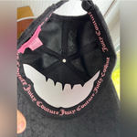Juicy Couture Black Velour Terry Hat | Pink Rhinestone “Juicy” Logo Cap | NWT Photo 3