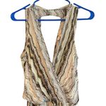 Ella Moss Sleeveless aqua brown cream chevron Maxi Dress resortwear Nordstrom Photo 5