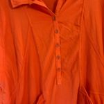 Daily Practice by Anthropologie Short Sleeve Tango Dress Coral Collared Size L Orange Size L Photo 4