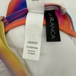 La Blanca Bikini Top Size 10 NEW Sunset Shores Over The Shoulder Underwire NWOT Photo 7