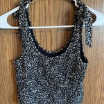 American Eagle Cropped Flower Print Tank Top Photo 1