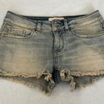 PINK - Victoria's Secret PINK Victoria’s Secret High Waisted Cut Off Jean Shorts  Photo 0