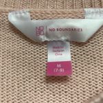 No Boundaries Pink and Red Knit Sleeve with Silver Fringe Sweater Photo 5