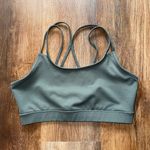 Gaiam Women's Olive Green Strappy Sports Bra Photo 0