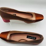 PEDRO GARCIA ELADIA Satin Pumps Colorblock champagne/pink heel size 10 Pink Photo 13