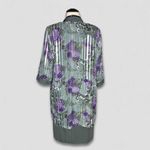 Dress Barn Two-Piece Set Sleeveless Dress Floral Coat Sage Green/Purple sz 20W Photo 1