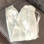 If It Were Me  Green & White Tie Dye Joggers Photo 1