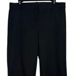 J.Crew High Rise Peyton Crop Wide Leg Stretch Trouser Pants Pockets 14 T Black Photo 1