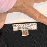 Carolyn Taylor  Black Ribbed Button Front Cardigan XL Classic Work Layer Photo 3