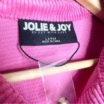 NWT Jolie & Joy Pink Corduroy Shacket Button Front Shirt Jacket Top Size Large Photo 5