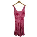 Adrianna Papell  Pink Floral 100% Silk Midi Dress‎ Size 8 Party Wedding Cocktail Photo 1