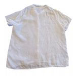 Fresh Produce  shirt woman’s Xl White linen button Up top coastal casual comfy Photo 1