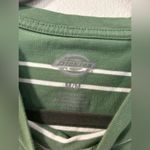 Dickies  Green Stripes Baby Tee Cropped Size Medium Photo 2