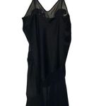 Victoria's Secret Vintage  small gold label black floral slip semi sheer Photo 2