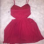 Sexy Red Fit and Flare Cutout Mini Dress Photo 3